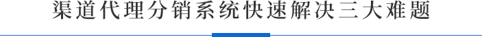 渠道订货分销系统快速解决三大难题